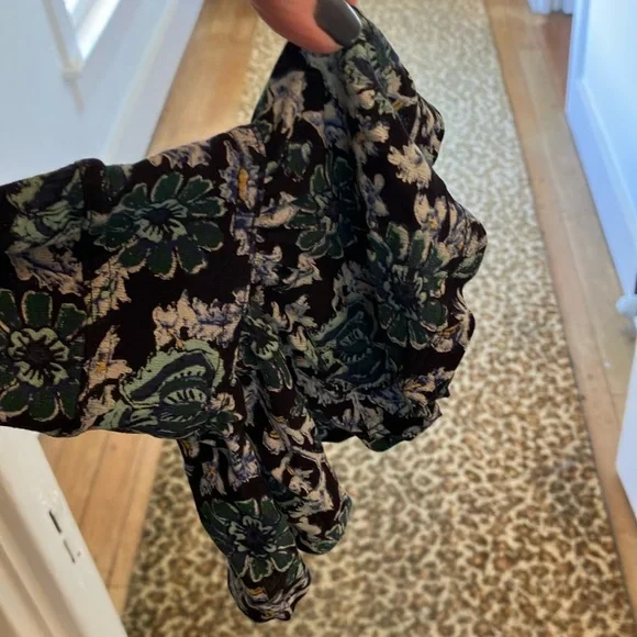 Free People deep V flowy tunic EUC L - Picture 3 of 8